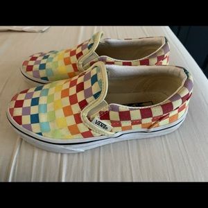 Kids size 13 rainbow vans. Great condition!